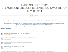Tablet Screenshot of hijackingfieldtrips.com